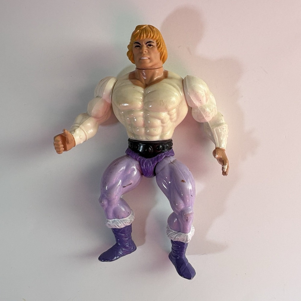 Vintage He-Man MOTU Prince Adam Soft Head Action Figure Mattel 1981 Taiwan